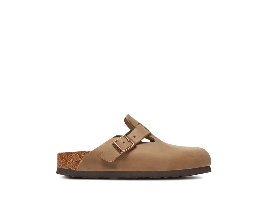 obrazek 1 Birkenstock Klapki Boston zamsz 1019484 Brązowy