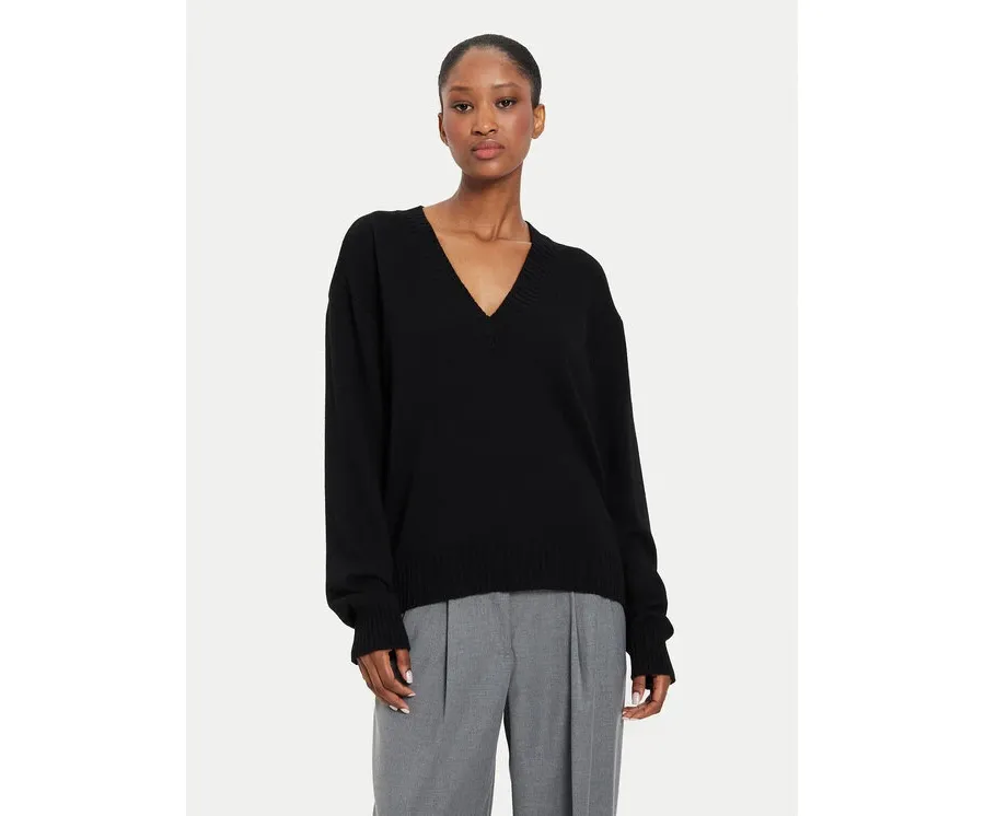 obrazek 1 Kontatto Sweter 3M0177 Czarny Regular Fit