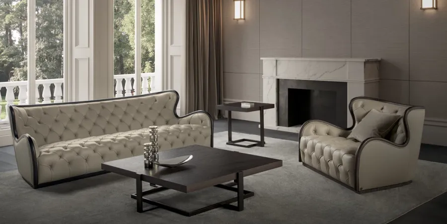 obrazek 3 Włoska 3-osobowa sofa do salonu