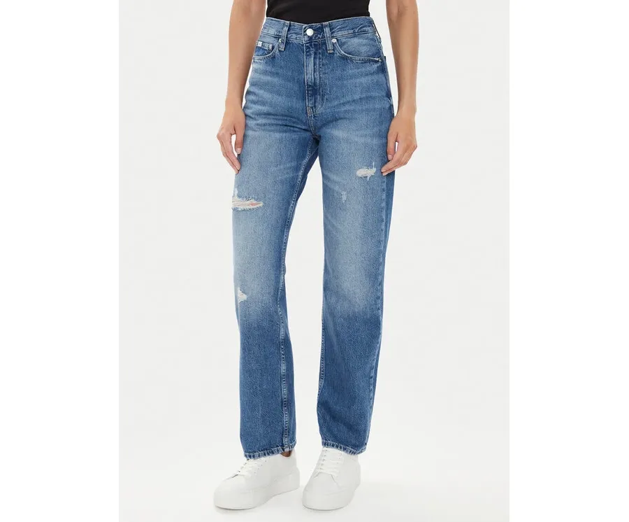 obrazek 1 Calvin Klein Jeans Jeansy J20J223888 Niebieski Straight Fit