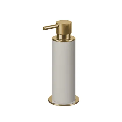 Picture Bathroom dispenser Ø7xH19 cm – pearl gold-plated
