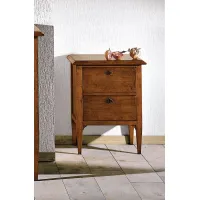 Picture Bedside table with 2 drawers with locks - Zanini
