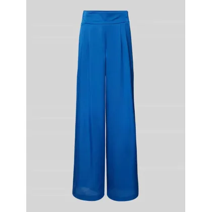 Zdjęcie Spodnie z satyny w jednolitym kolorze