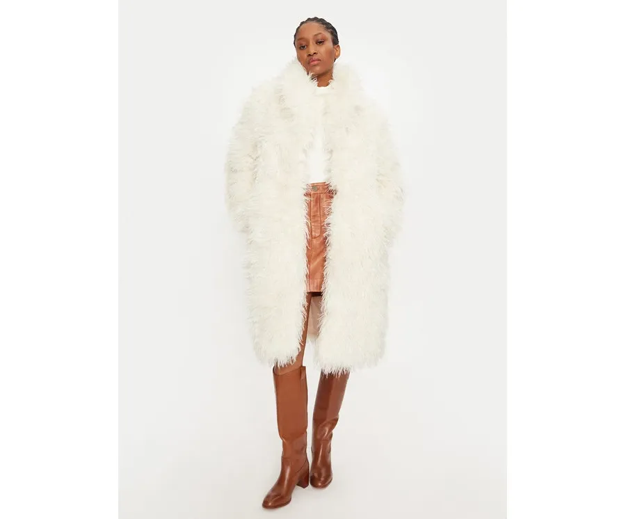 obrazek 1 Rinascimento Futro CFC0118551003 Biały Regular Fit