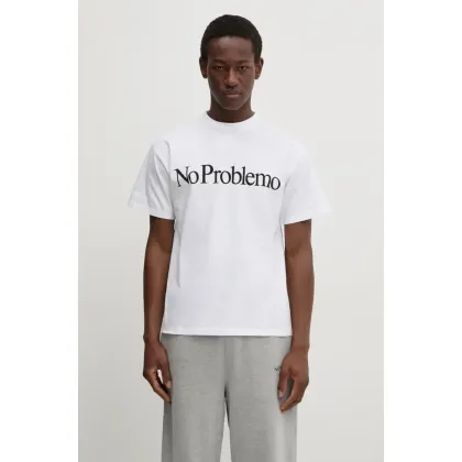 Zdjęcie No Problemo t-shirt bawełniany SS Tee kolor biały z nadrukiem NP60002.02