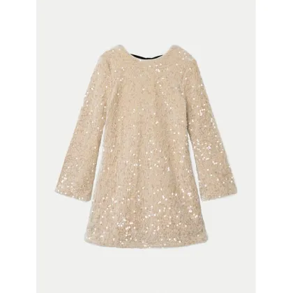 Zdjęcie NAME IT Sukienka elegancka 13238600 Beżowy Regular Fit