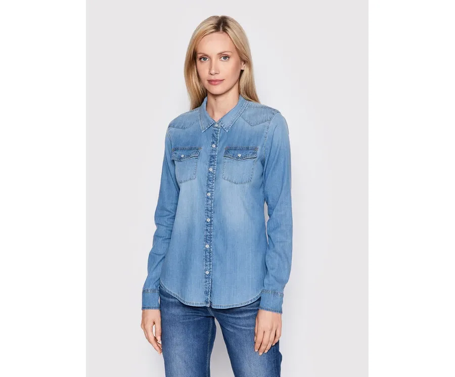 obrazek 1 Guess Koszula W2GH75 D4NA1 Niebieski Slim Fit