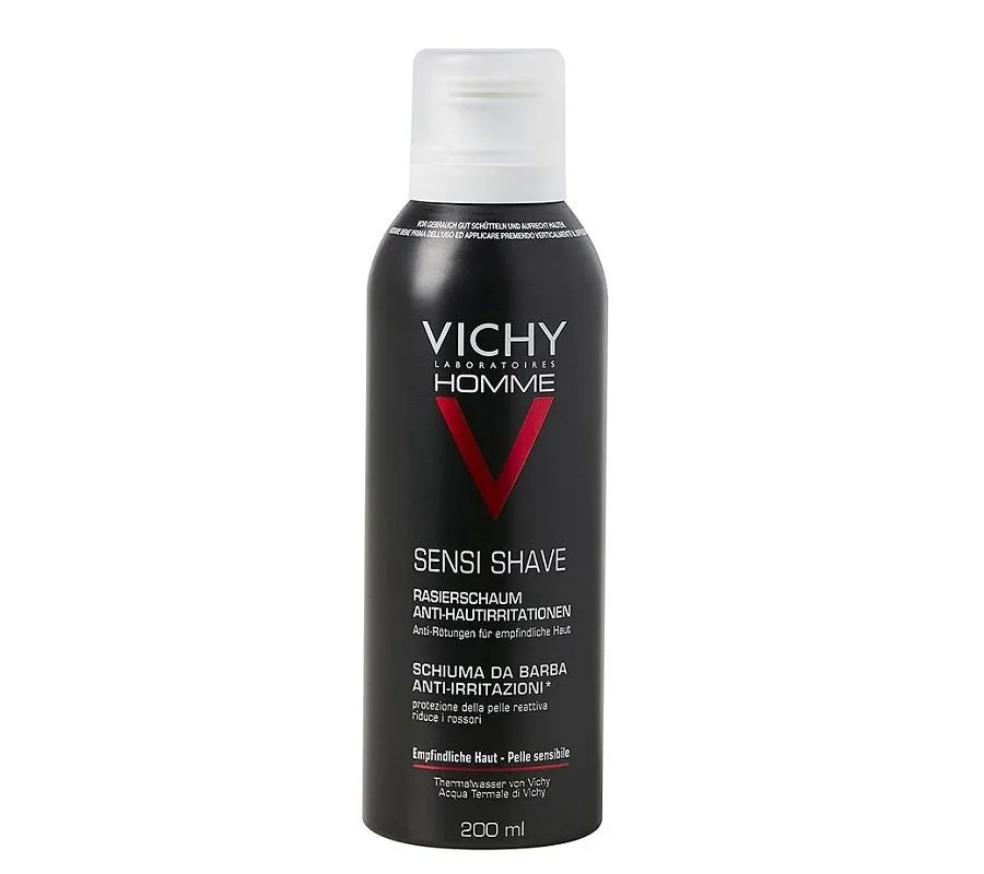 obrazek 1 Vichy Homme Pianka do golenia do skóry wrażliwej 200 ml