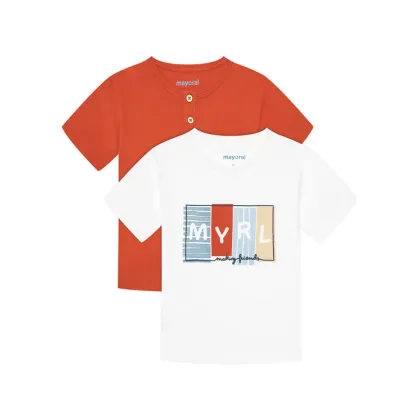 Zdjęcie Mayoral Komplet 2 t-shirtów 1060 Kolorowy Regular Fit