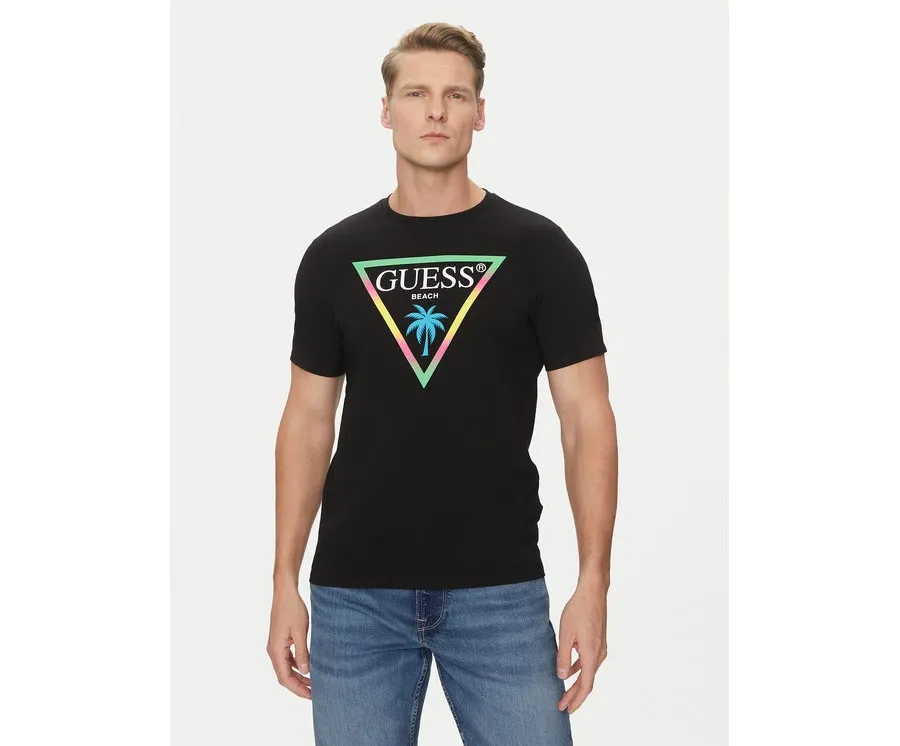 obrazek 1 Guess T-Shirt F5GI00 J1314 Czarny Slim Fit