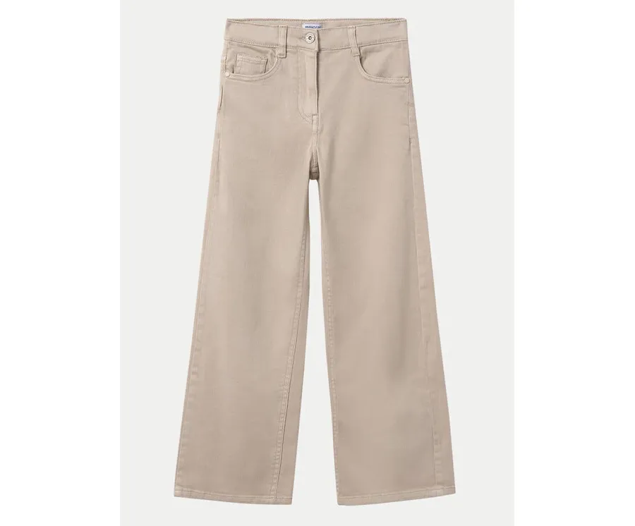 obrazek 1 Mayoral Jeansy 6537 Beżowy Wide Leg
