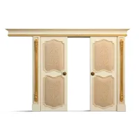 Zdjęcie Wyjątkowe antyczne dwuskrzydłowe drzwi przesuwne