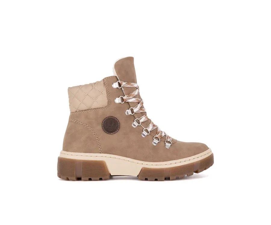 obrazek 1 Rieker Botki X8647-64 Beżowy