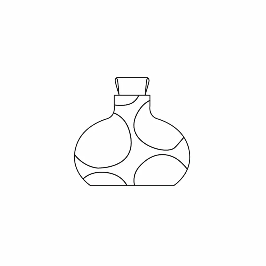 obrazek 2 Piękny skórzany wazon Otto 9x37xH38 cm w kolorze perłowym i złamanego różu