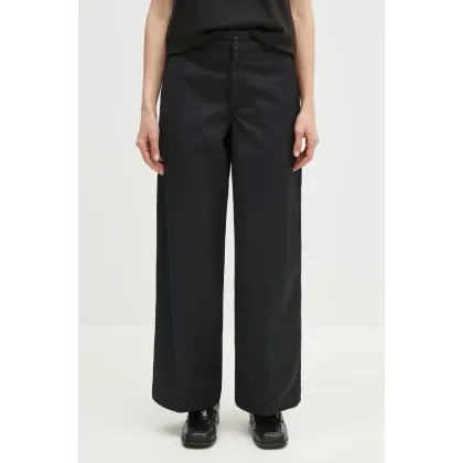 Zdjęcie Carhartt WIP spodnie Craft Pant damskie kolor czarny szerokie high waist I032441