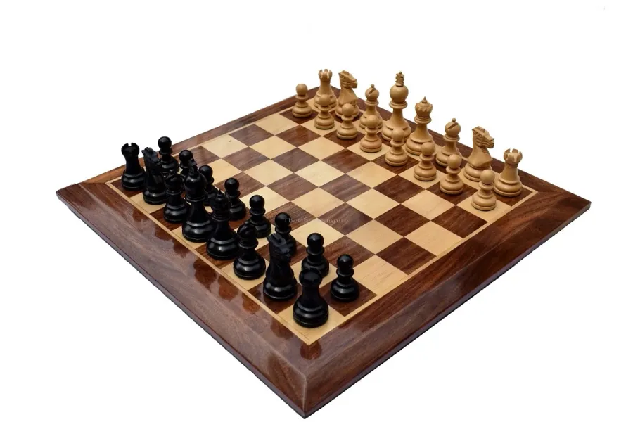 obrazek 1 Wyśmienity drewniany zestaw szachowy - The Chess Empire