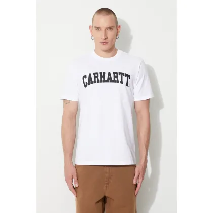 Zdjęcie Carhartt WIP t-shirt bawełniany kolor biały z nadrukiem I028990-BOTANIC/WH