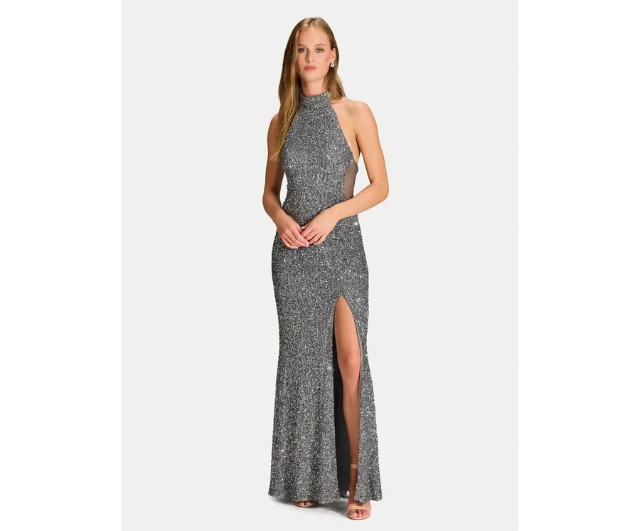 obrazek 1 Hey Kyla Sukienka wieczorowa 5AJ006HK Zielony Slim Fit