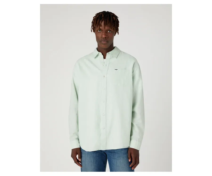 obrazek 1 Wrangler Koszula W5D6LOX6U 112330800 Turkusowy Relaxed Fit