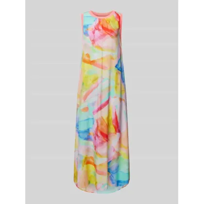 Zdjęcie Długa sukienka z nadrukiem na całej powierzchni