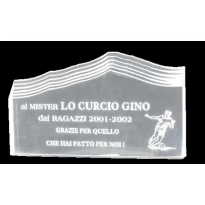 Picture Glass sports trophy for sports competitions - Erre Emme