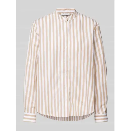 Zdjęcie Bluzka koszulowa o kroju regular fit ze stójką