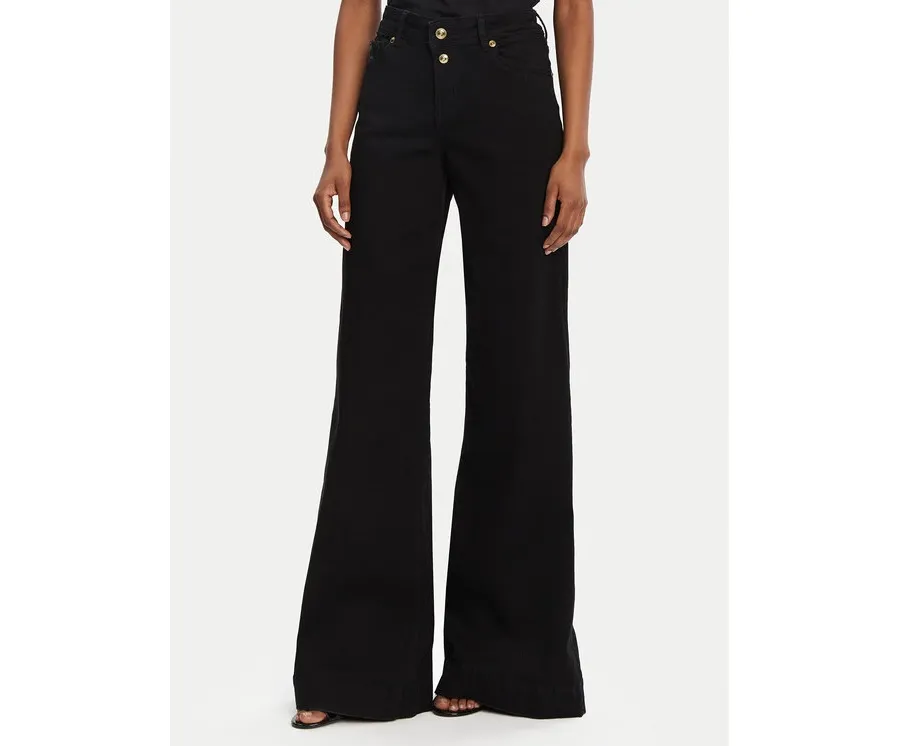 obrazek 1 Versace Jeans Couture Jeansy 78HAB561 Czarny Wide Leg