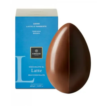 Picture Amedei Italian milk and dark chocolate egg, 450g