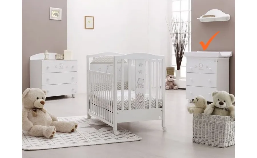 obrazek 1 Luksusowa komoda dla niemowlaka w kolorze białym - Italbaby