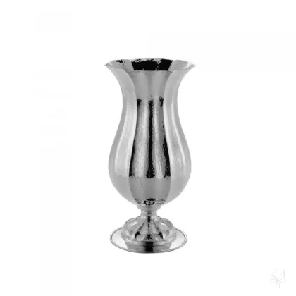 Picture Elegant silver vase with a unique design - Zaramella Argenti