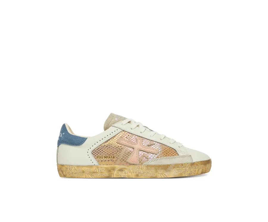 obrazek 1 Premiata Sneakersy Stevend Var 6666 Écru