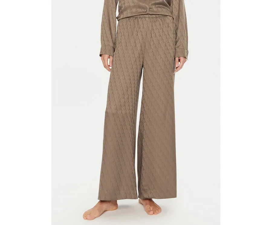 obrazek 1 Calvin Klein Spodnie piżamowe 000QS7304E Brązowy Relaxed Fit