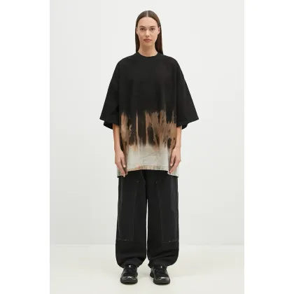 Zdjęcie Rick Owens t-shirt jeansowy Tommy T kolor czarny DS02D2203.BSUN
