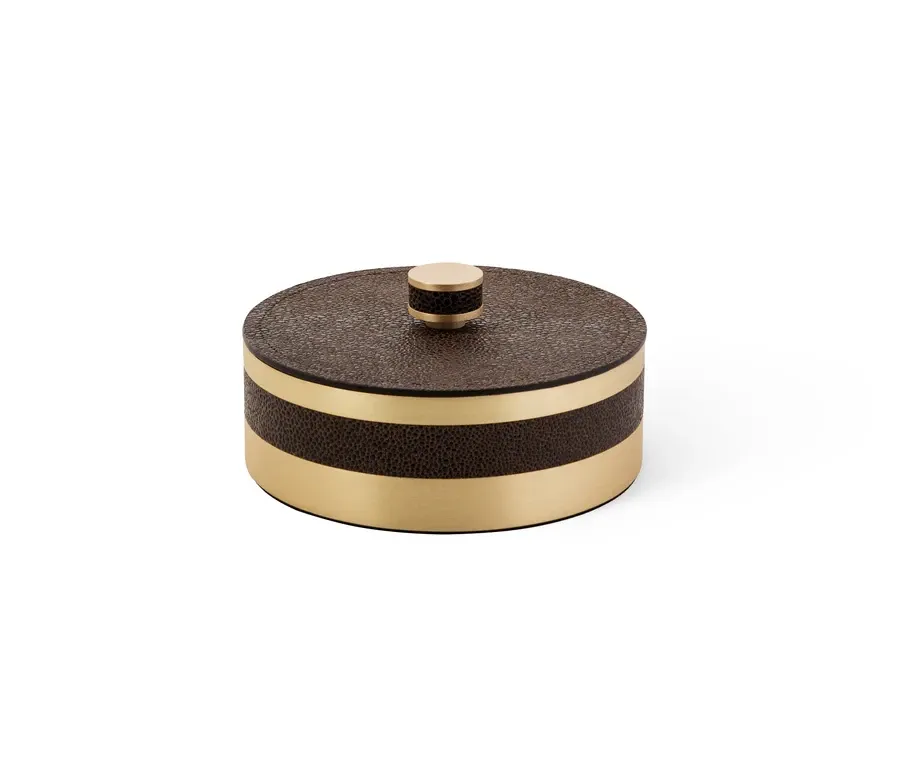 obrazek 2 Praktyczne pudełko na drobiazgi wykonane ze skóry