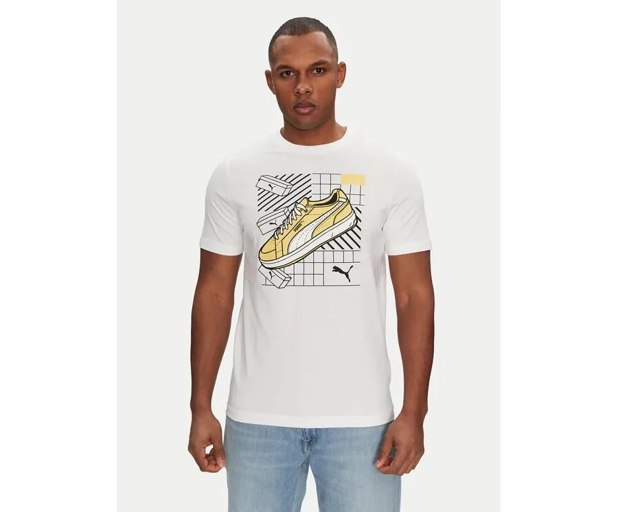 obrazek 1 Puma T-Shirt Sneaker 684830 Biały Regular Fit