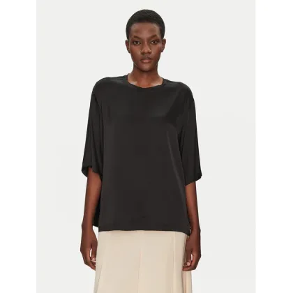 Zdjęcie ViCOLO Bluzka TD0013 Czarny Relaxed Fit