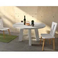 Picture ENEA round table with 4 wooden legs Ø120cm - Fratelli Mirandola