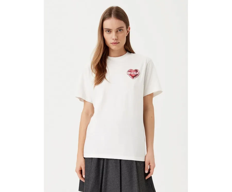 obrazek 1 HUGO T-Shirt Vintage 50534545 Biały Boxy Fit