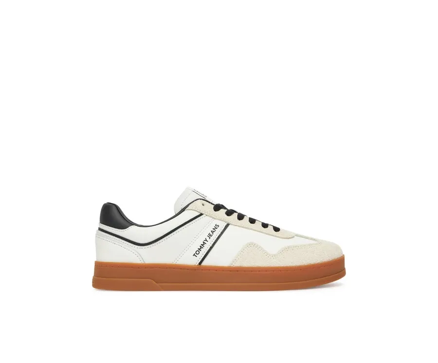 obrazek 1 Tommy Jeans Sneakersy The Greenwich Leather EM0EM01587 Écru