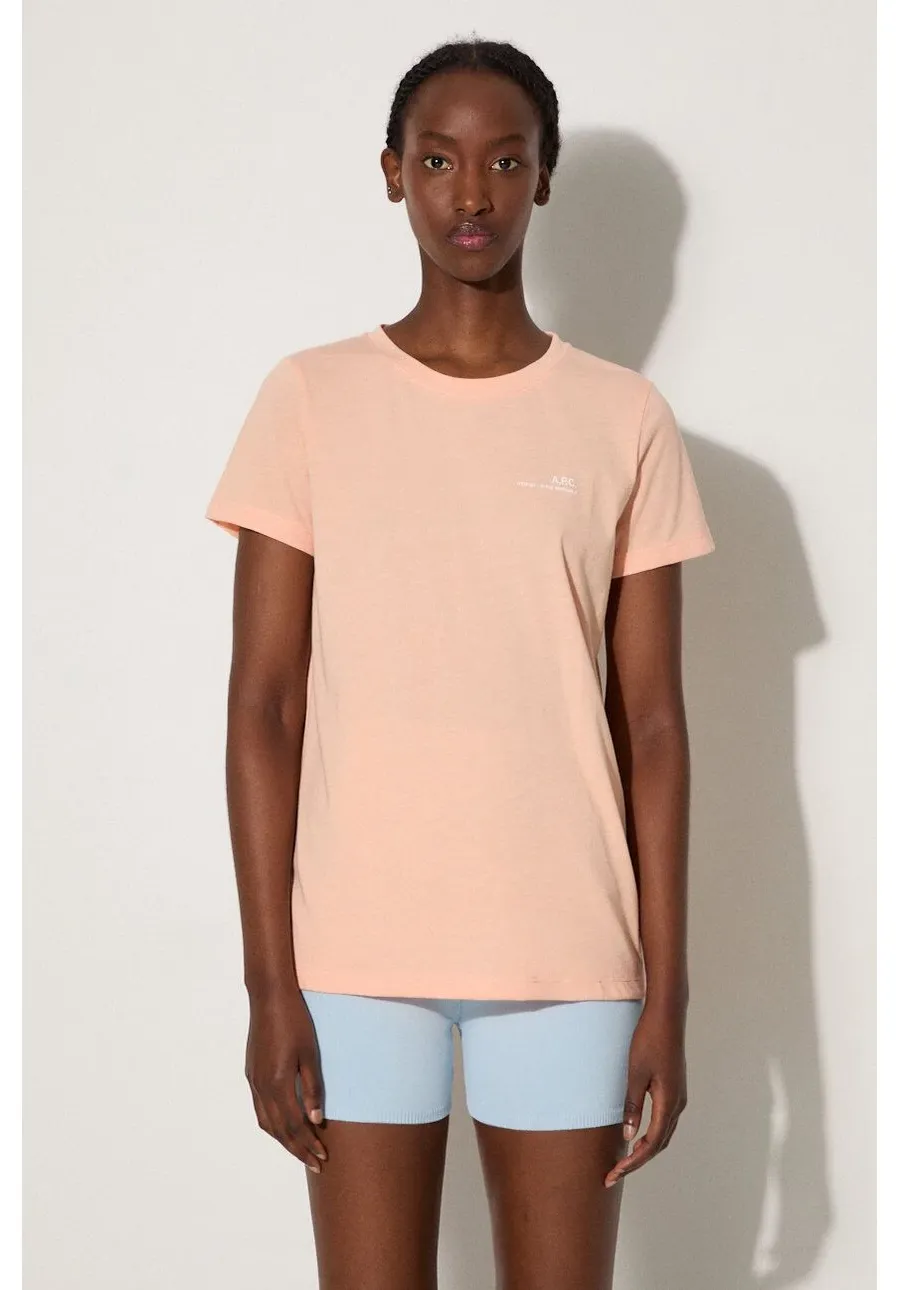 obrazek 1 A.P.C. t-shirt damski kolor beżowy COEVS.F26012-PEACHHEATH
