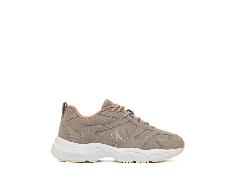 obrazek 1 Calvin Klein Jeans Sneakersy Retro Tennis Low Mg Mix Media Wn YW0YW01639 Beżowy