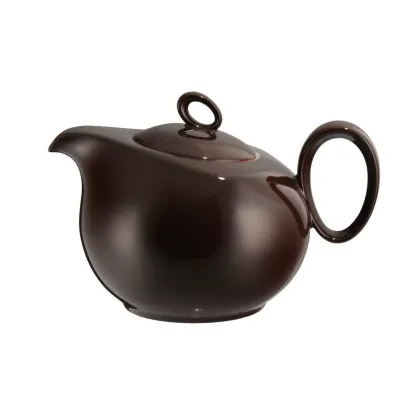 Zdjęcie Piękny stylowy czajnik do herbaty w kolorze ciemnej czekolady - Seltmann Weiden