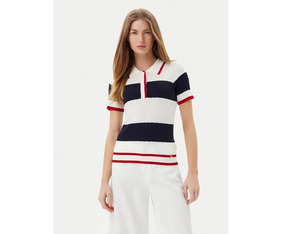obrazek 1 ARTIGLI Sweter ACMA001937 Biały Regular Fit