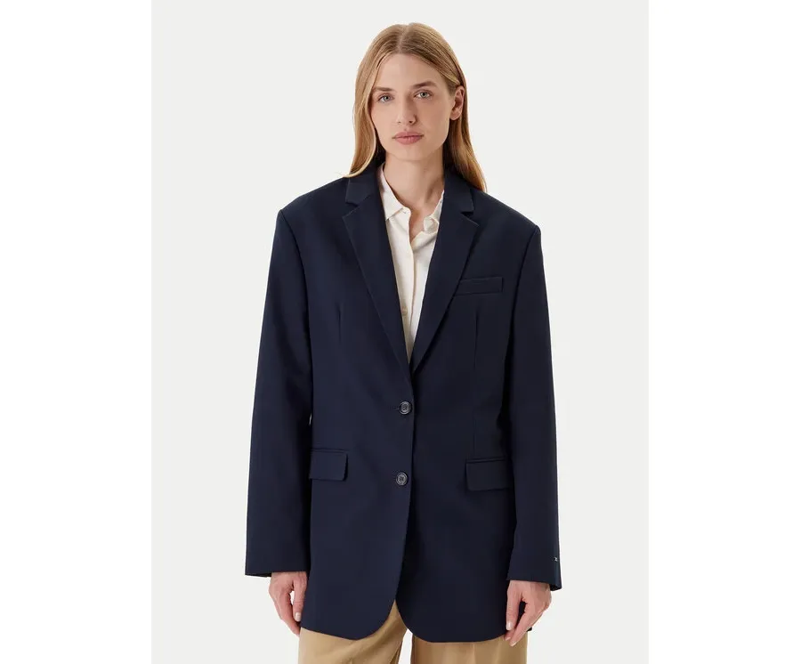 obrazek 1 Tommy Hilfiger Marynarka Elevated WW0WW46808 Granatowy Relaxed Fit