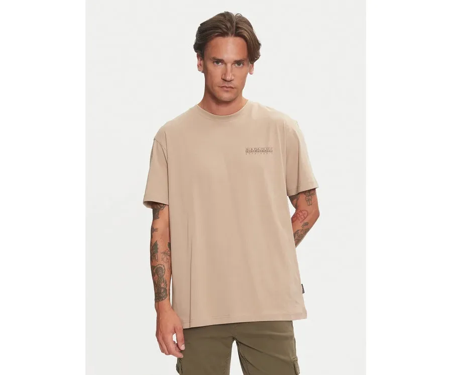 obrazek 1 Napapijri T-Shirt Albula NP0A4I34 Beżowy Relaxed Fit