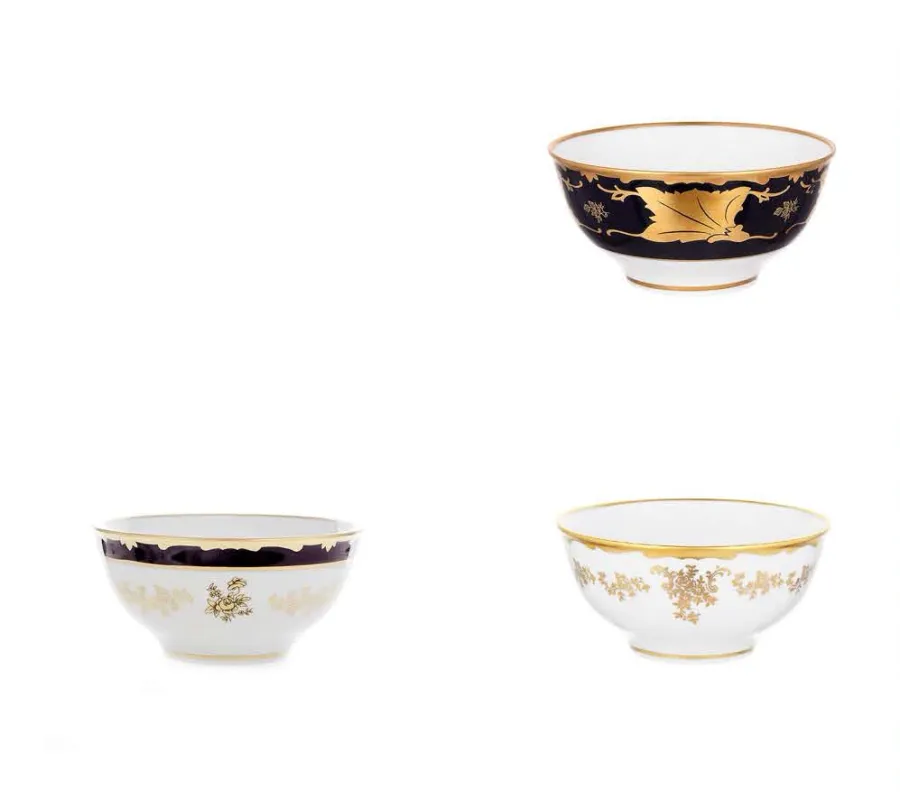 obrazek 2 Klasyczny komplet 6 mis z porcelany