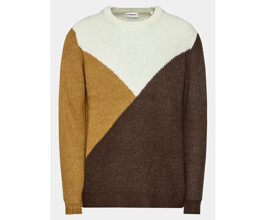 obrazek 1 Lindbergh Sweter 30-804059 Brązowy Relaxed Fit
