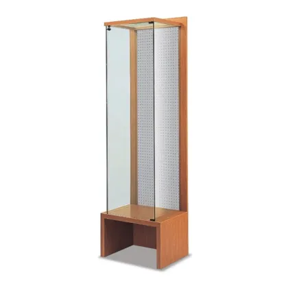Picture High display case – a post made of perforated sheet metal for a shop or boutique