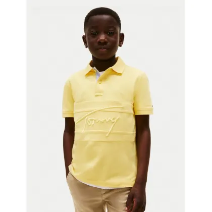 Zdjęcie Tommy Hilfiger Polo Flag KB0KB09714 Żółty Regular Fit