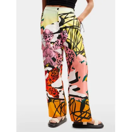Zdjęcie Desigual Spodnie materiałowe MONSIEUR CHRISTIAN LACROIX Ericeira 24SWPW27 Kolorowy Regular Fit